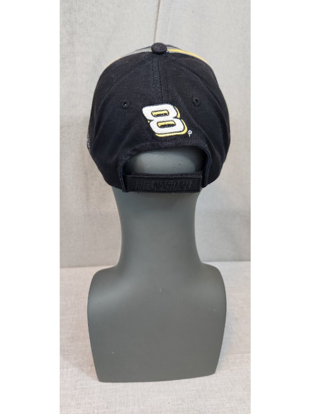 Black & Yellow Mark Martin #8 NASCAR Racing US Army Earnhardt Brand CFS Cap Hat - Picture 4 of 8
